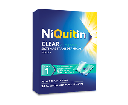 Sistemas transdérmicos NiQuitin Clear®